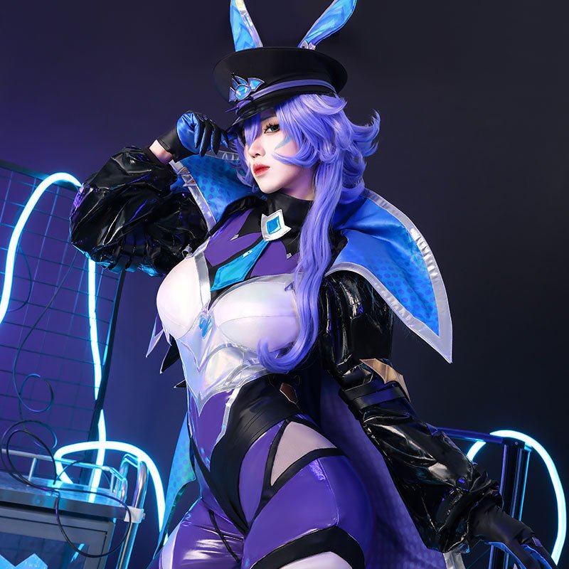 【48HR SHIP】L - email Wig LOL Battle Bat Xayah Cosplay Costume Costume - lemailwigs