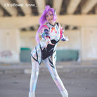 【48HR SHIP】L - email Wig LOL Battle Dove Seraphine Cosplay Costume - lemailwigs