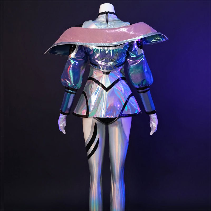 【48HR SHIP】L - email Wig LOL Battle Dove Seraphine Cosplay Costume - lemailwigs