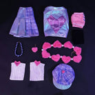 【48HR SHIP】L - email Wig LOL League Of Legends Caitlyn Full Cosplay Costume Wig Set - lemailwigs