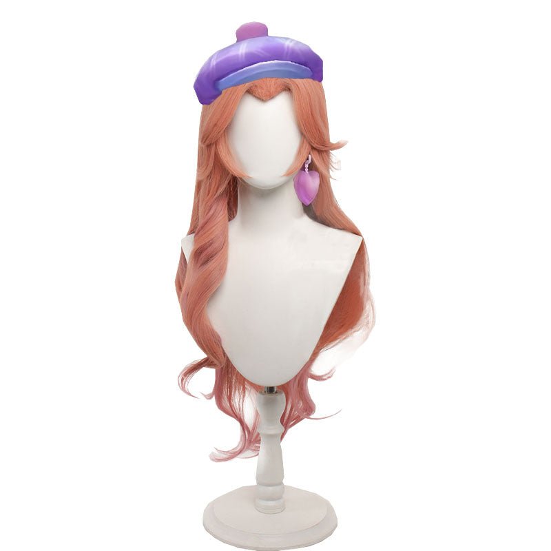 【48HR SHIP】L - email Wig LOL League Of Legends Caitlyn Full Cosplay Costume Wig Set - lemailwigs