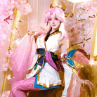 【48HR SHIP】L - email Wig Prestige Spirit Blossom Lux Cosplay Costume LOL Outfit - lemailwigs