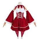 【48HR SHIP】L - email Wig Re: ZERO - Starting Life in Another World Rem Ram Fanart Christmas Cosplay Costume - lemailwigs