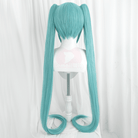 【48HR SHIP】Lemailwig Hatsune Miku Green Double Ponytail Blue 110cm Long Cosplay Wig - lemailwigs