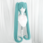 【48HR SHIP】Lemailwig Hatsune Miku Green Double Ponytail Blue 110cm Long Cosplay Wig - lemailwigs