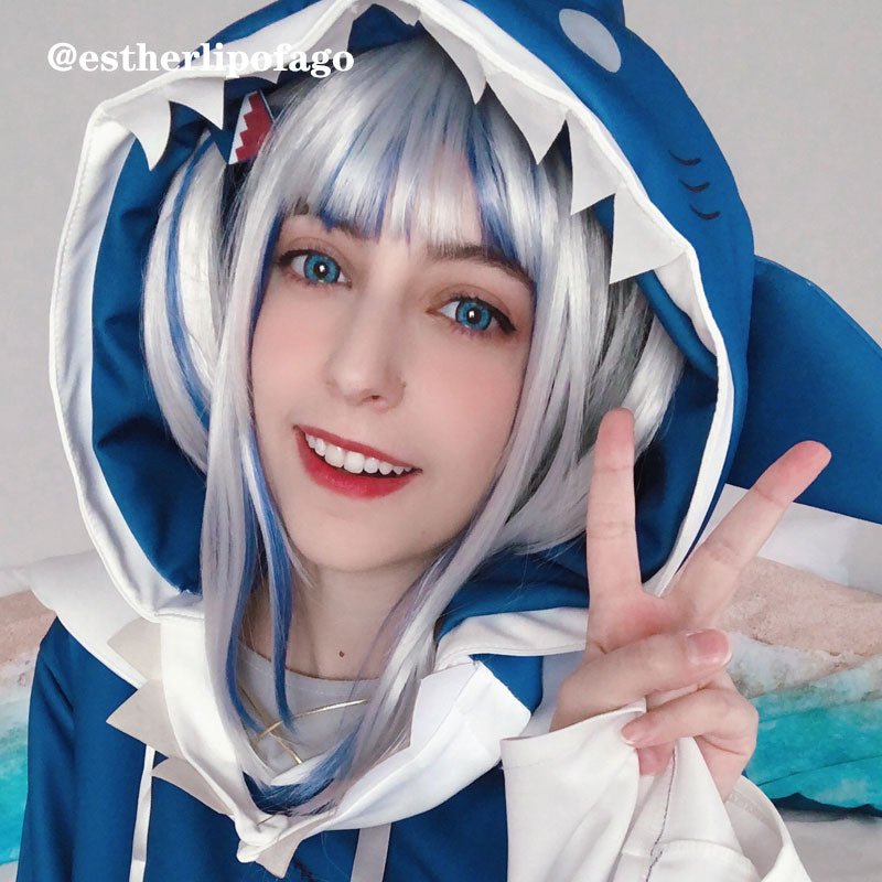 【48HR SHIP】Lemailwig Hololive Vtuber Gawr Gura Cosplay Wigs - lemailwigs