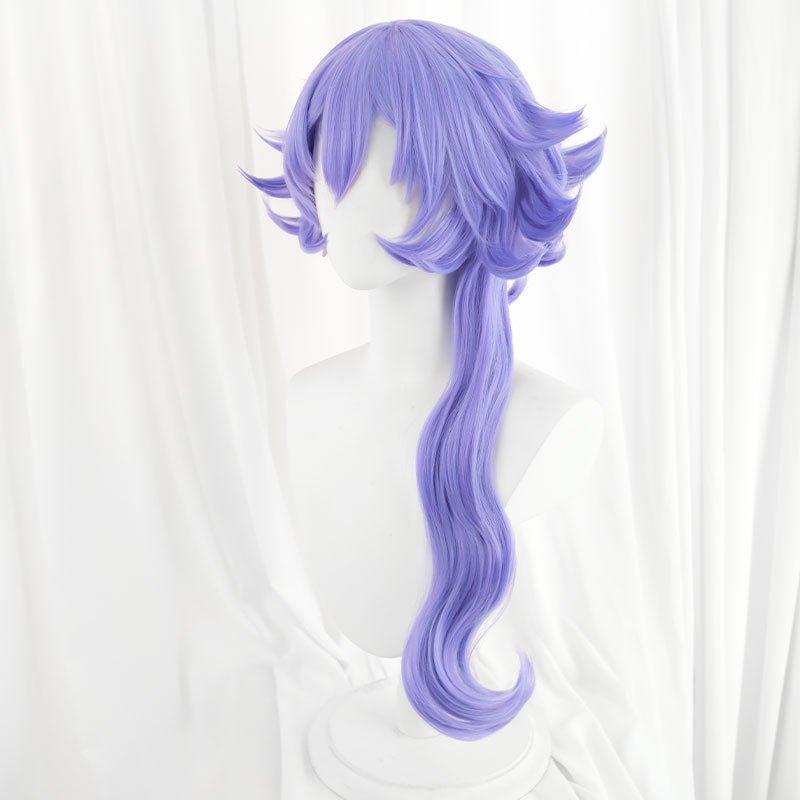 【48HR SHIP】LOL Battle Bat Xayah Purple Cosplay Wig - lemailwigs