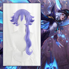 【48HR SHIP】LOL Battle Bat Xayah Purple Cosplay Wig - lemailwigs