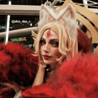 【48HR SHIP】LOL League of Legends Immortalized Legend Ahri White Cosplay Wig - lemailwigs