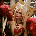 【48HR SHIP】LOL League of Legends Immortalized Legend Ahri White Cosplay Wig - lemailwigs