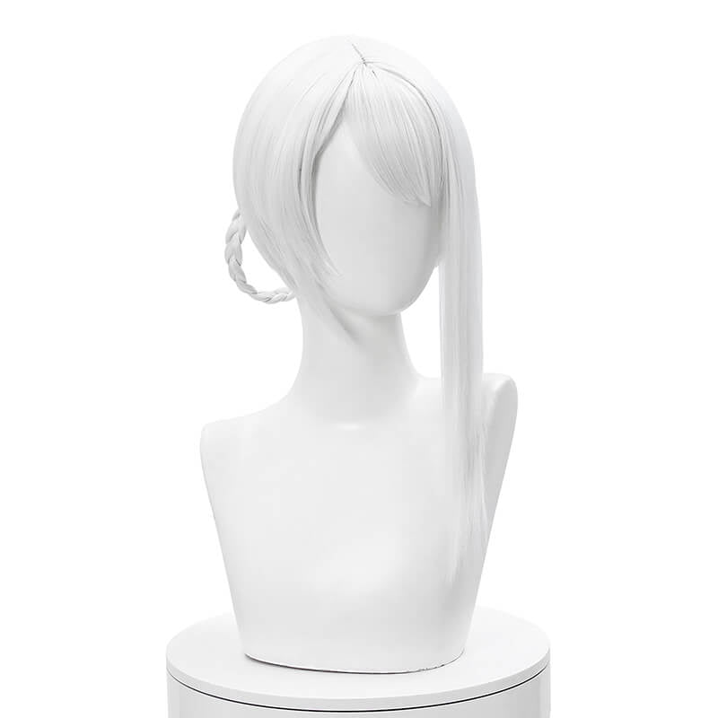 【48HR SHIP】Nier Automata RepliCant Kaine Silver Gray Braid Cosplay Wig - lemailwigs