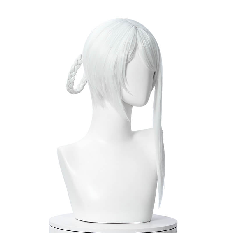 【48HR SHIP】Nier Automata RepliCant Kaine Silver Gray Braid Cosplay Wig - lemailwigs