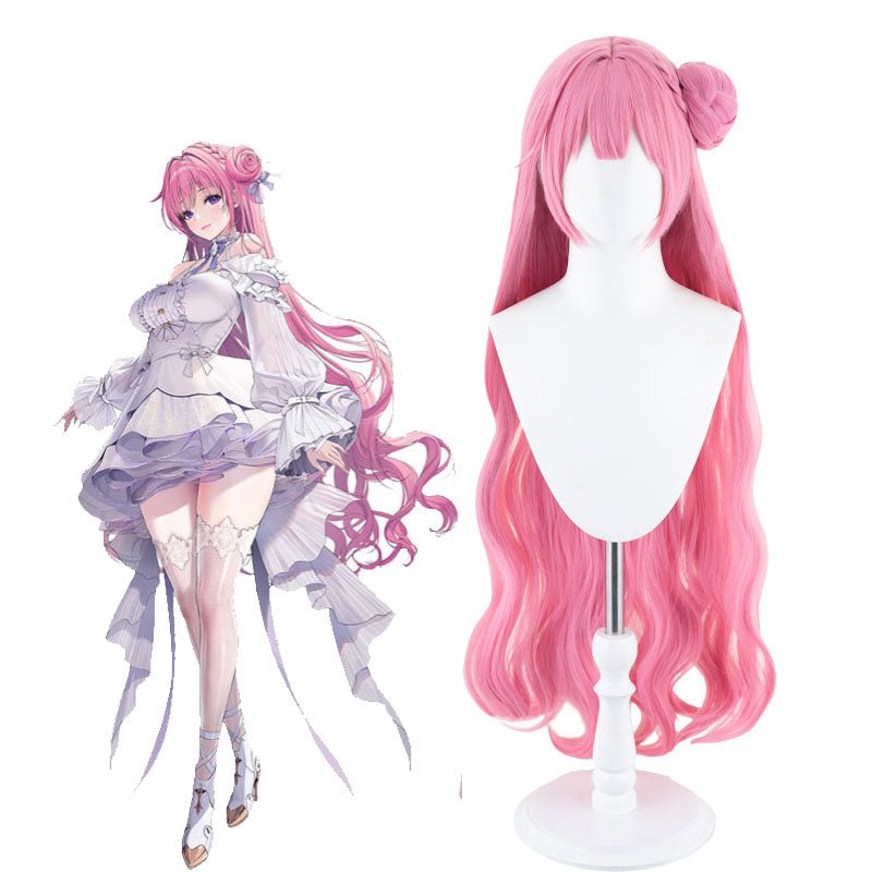 【48HR SHIP】Nikke The Goddess Of Victory Dorothy Pink Curly Cosplay Wig - lemailwigs