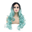 60cm Long Classic Curly Black Gradient Brown Pink Grey Charms Fashion Wigs - lemailwigs