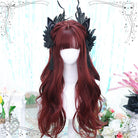 60cm Long Curly Dark Red Fashion Lolita Cosplay Wig - lemailwigs