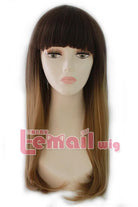 60cm Long Mixed Color Straight Fade Hair Cosplay Wigs zy119 - lemailwigs