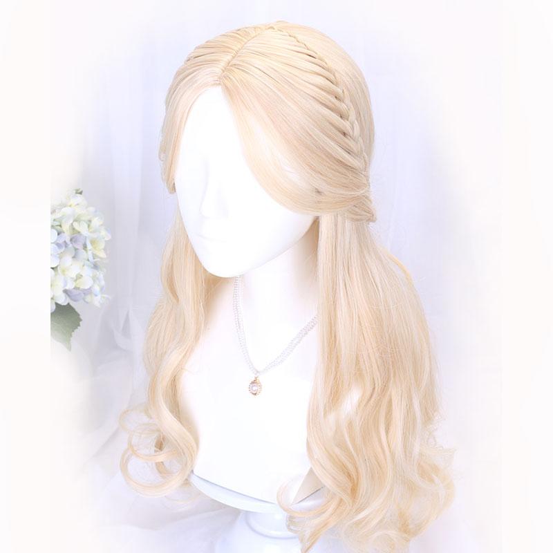 65cm Lolita Medium Long Blonde Long Curly Princess Wigs - lemailwigs