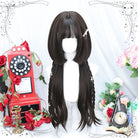 70cm Long Straight Brown jellyfishes Lolita Cosplay Wig - lemailwigs