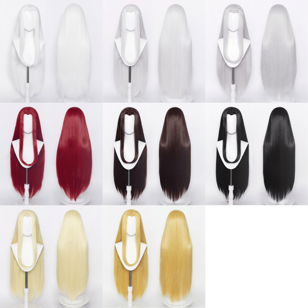 8 Colors 100CM Long Straight Middle Parted Cosplay Wig - lemailwigs