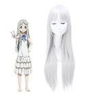 80cm Grey Secret Base Honma Meiko Long Cosplay Wigs - lemailwigs