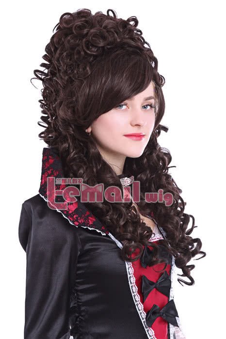 80cm Long Brown Marie Antoinette Movie Cosplay Wigs - lemailwigs