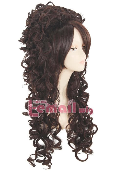 80cm Long Brown Marie Antoinette Movie Cosplay Wigs - lemailwigs