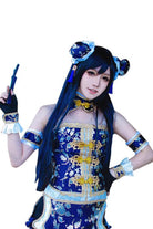 80cm Long Love Live! Sonoda Umi Dark Blue Gray Cosplay Wigs - lemailwigs