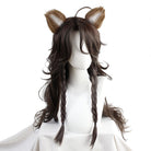 80cm Twisted Wonderland Leona Kingscholar Brown curly Cosplay Wigs - lemailwigs