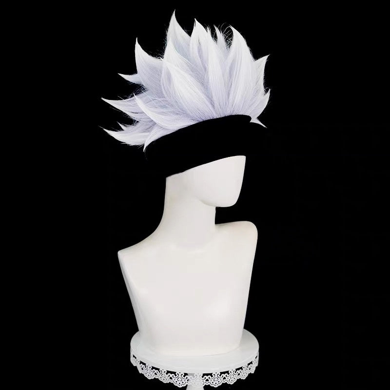 Anime_Jujutsu_Kaisen_Satoru_Gojo_Grey_Short_Fluffy_Layered_Men_Cosplay_Wigs_2