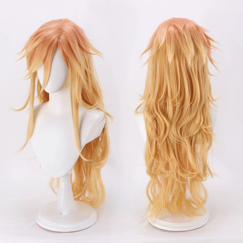 Demon_slayer_Douma_Long_Curly_Blonde_Mixed_Color_Cosplay_Wigs_4