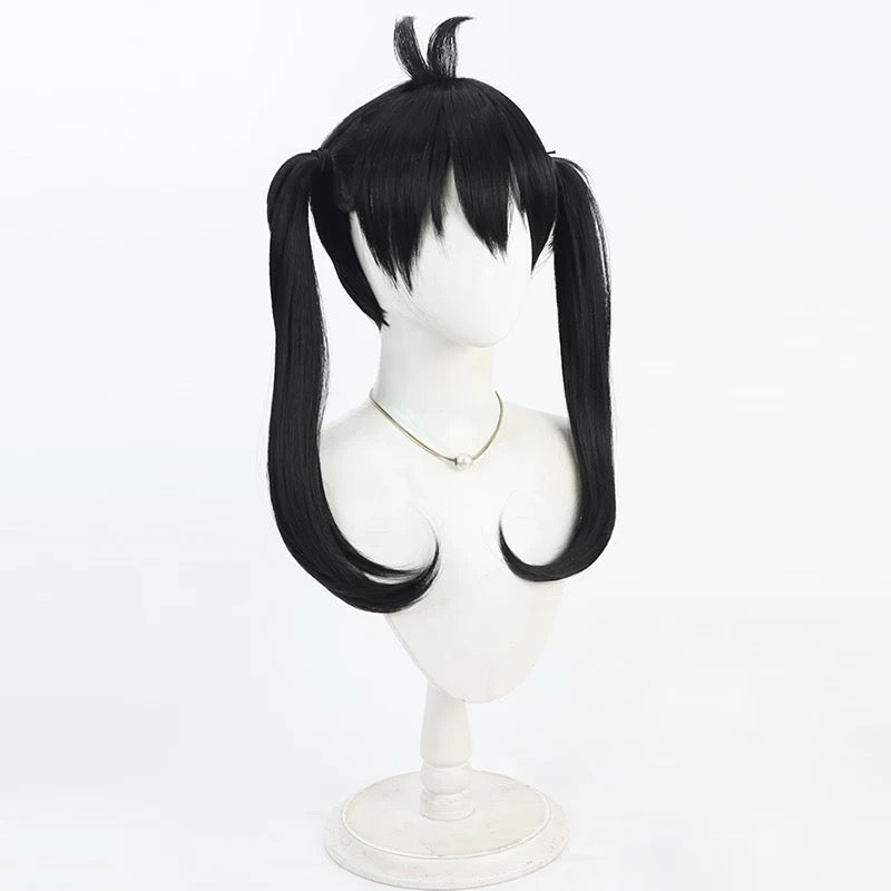 FireForceKotatsuTamakiLongStraightPonytailBlackCosplayWigs_2