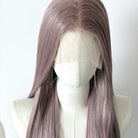 L-email Wig 80cm Dusty Milk Tea Pink Front Lace Wig