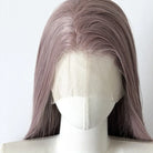L-email Wig 80cm Dusty Milk Tea Pink Front Lace Wig