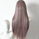 L-email Wig 80cm Dusty Milk Tea Pink Front Lace Wig