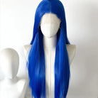 L-email Wig 80cm Klein Blue Front Lace Cosplay Wig