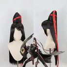 L-email Wig Bayonetta 80cm Long Black Color Cosplay Wig