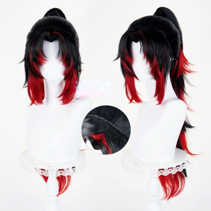 L-emailWigDemonSlayerKimetsunoYaibaMichikatsuTsugikuniBlackRedCosplayWig_6