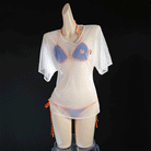 L-email Wig FGO Tamamo No Mae Swimsuit Sexy Bikini Cosplay Costume