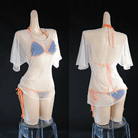 L-email Wig FGO Tamamo No Mae Swimsuit Sexy Bikini Cosplay Costume