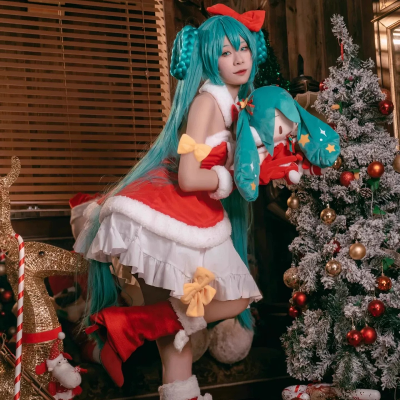 L-emailWigHatsuneMikuChristmasMiku2022CosplayCostume_5