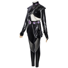 L-emailWigHuntrXKpopDemonHunterRumiBlackLeatherCombatCosplayCostume_2