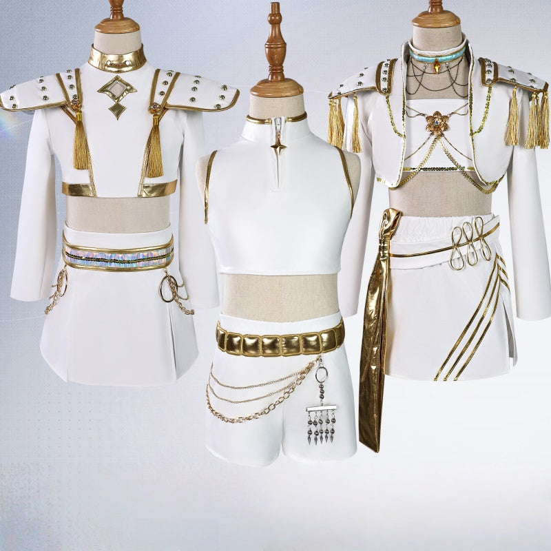 L-emailWigHuntrXKpopDemonHunterRumiZoeyMiraKids_WhiteOutfitHalloweenCosplayCostume_3