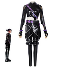 L-emailWigHuntrXKpopDemonHunterZoeyBlackLeatherCombatCosplayCostumeAndWigFullSet_2