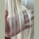 L-email Wig Ivory Platinum 13×6 Lace Wig with Hand-Tied Nape for High Ponytails