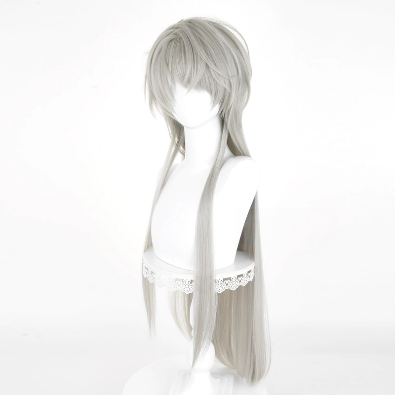 L-email Wig Love and Deepspace Xavier Grey 90cm Long