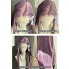 L-email Wig Muted Mauve 13×6 Lace Wig with Hand-Tied Nape