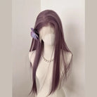 L-email Wig Muted Mauve 13×6 Lace Wig with Hand-Tied Nape