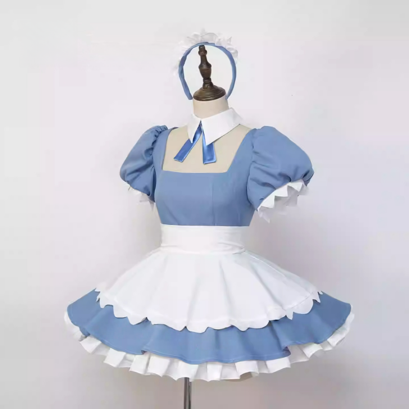 Panty & Stocking with Garterbelt Stocking Anarchy Sweets Paradise Maid Outfit Cosplay Costume - lemailwigs