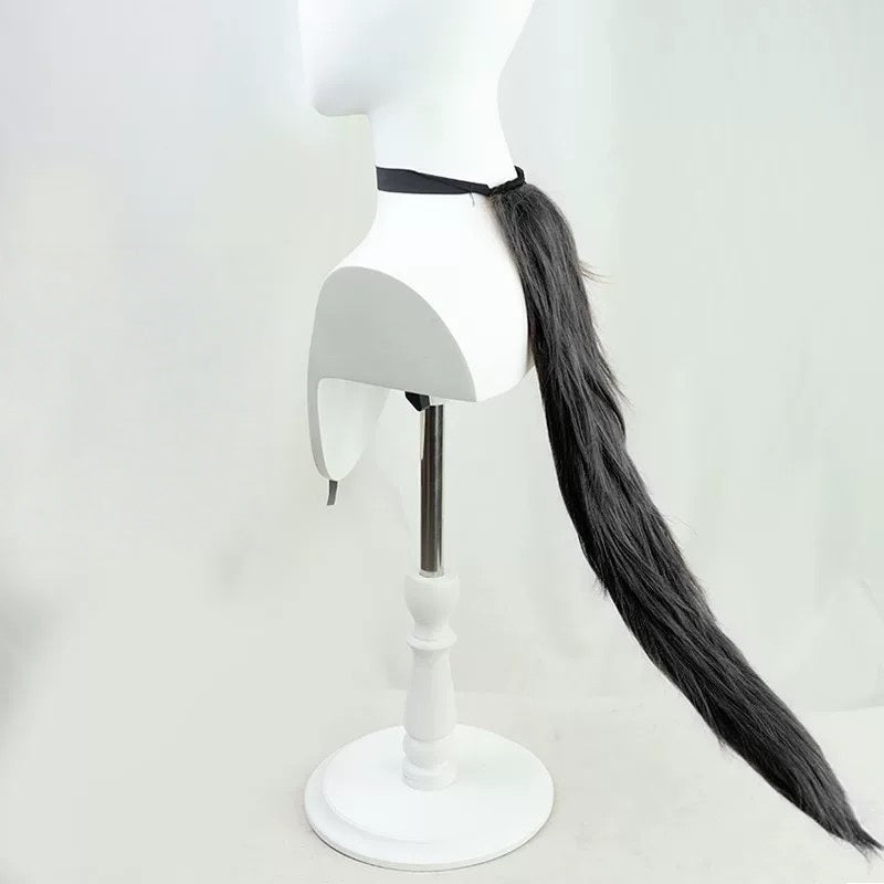 L-emailWigUmamusumePrettyDerbyKatsuragiAceBlack40cmHalloweenCosplayWig_6