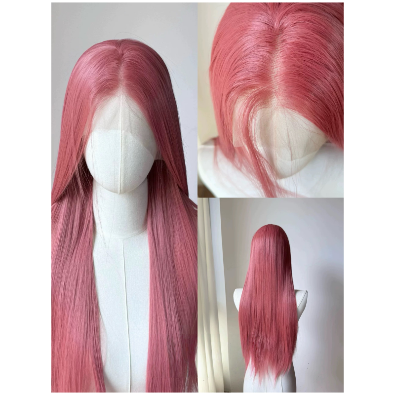 L-emailWigUniversalPinkSeries75-80cmLongStraightFontLaceWig_12